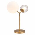 Homeroots 55.9 x 35.6 x 35.6 in. Gold Solar Eclipse Table or Desk Lamp 391866